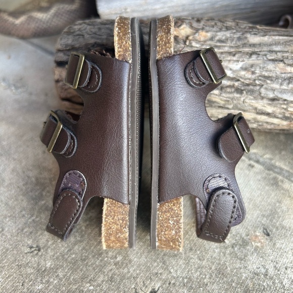 Old Navy baby dark brown sandals Sz-11.5 (12-18M) H - Picture 2 of 9